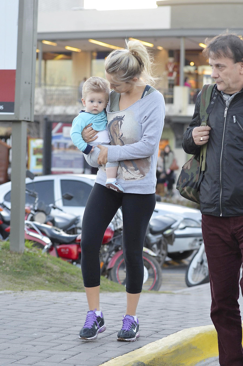 ** RESTRICTIONS: ONLY UNITED STATES ** Buenos Aires,  - ©2014 RAMEY PHOTO 310-828-3445*NO ARGENTINA*Buenos Aires, June 01, 2014Michael Buble's wife LUISANA LOPILATO takes their son NOAH BUBLE out shopping with her family in Buenos Aires.PGpn-fed7 *** Local Caption *** x AKM-GSI 1 JUNE 2014 To License These Photos, Please Contact : Maria Buda (917) 242-1505 mbuda@akmgsi.comor  Mark Satter (317) 691-9592 msatter@akmgsi.com sales@akmgsi.com