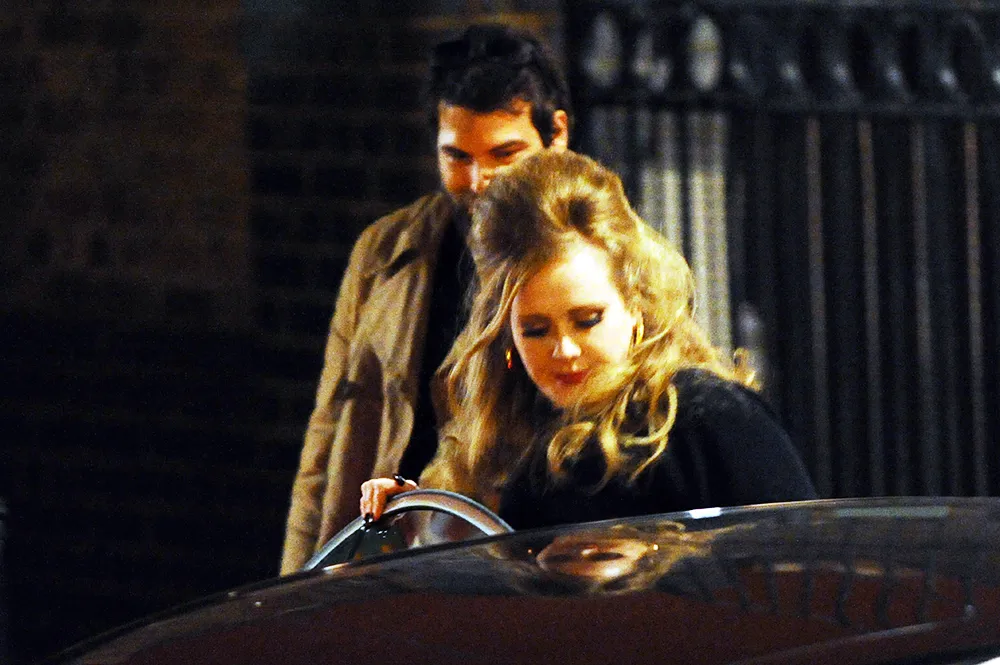 Adele with her boyfriend Simon Konecki
Sid Owen's 40th Birthday Party at Gilgamesh Restaurant, Camden, London, Britain - 12 Jan 2012