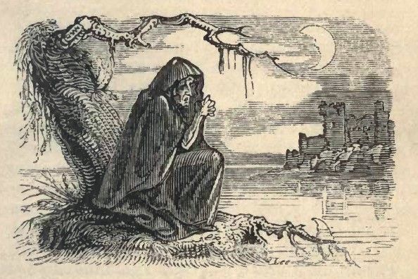 A depiction of a banshee from the late 19th century (Public Domain)
