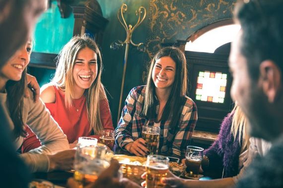 Nothing like the craic in an Irish pub. Nothing like the craic in an Irish pub.