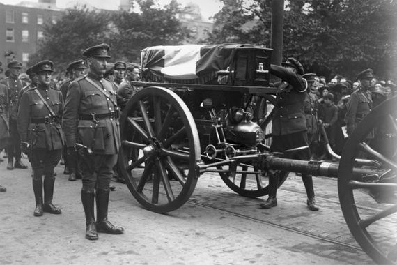 The funeral for Michael Collins